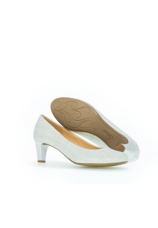 Gabor Silver Classic Heels