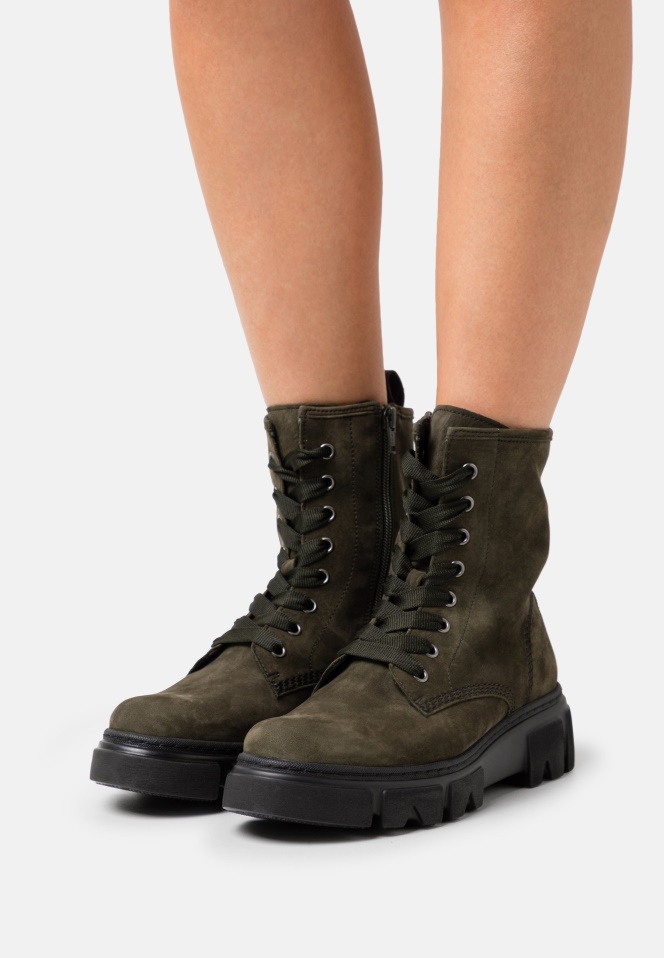 Women Gabor Lace-Up Ankle Boots Black