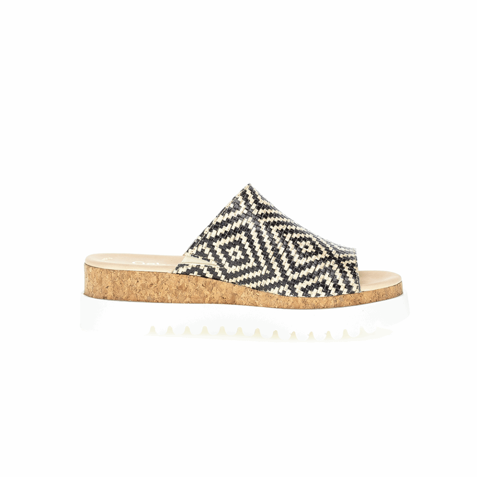 Gabor Platform Slipon Sandal Black