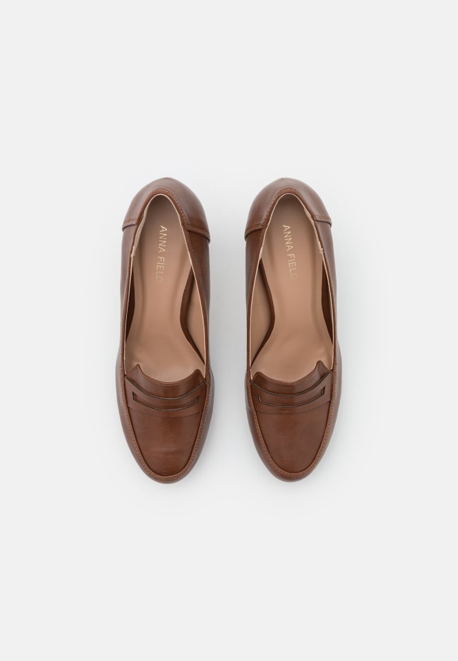 Cognac Gabor Platform Heels