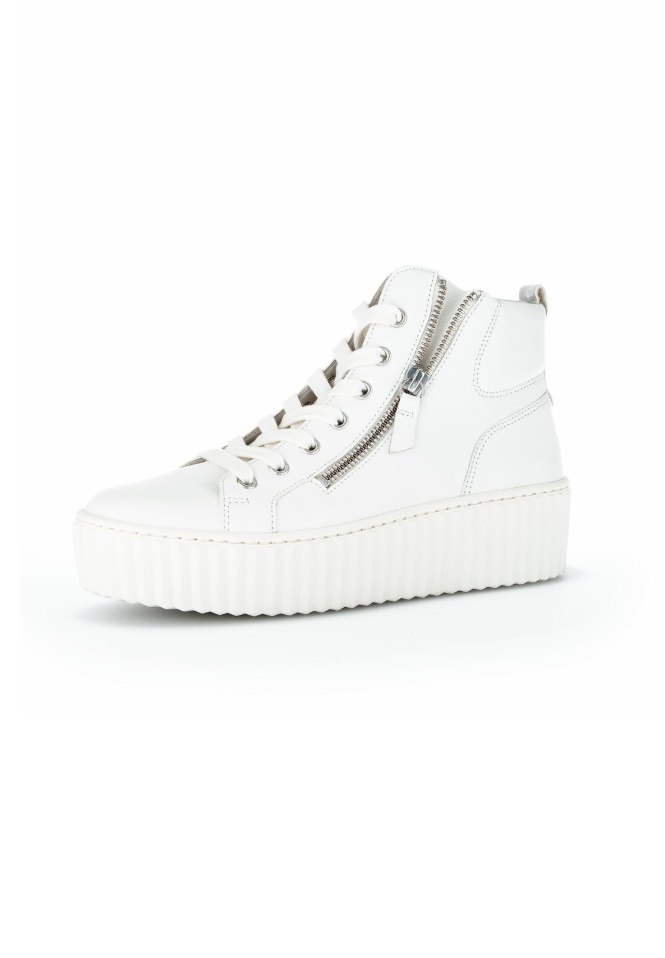 Beige Gabor High-Top Trainers