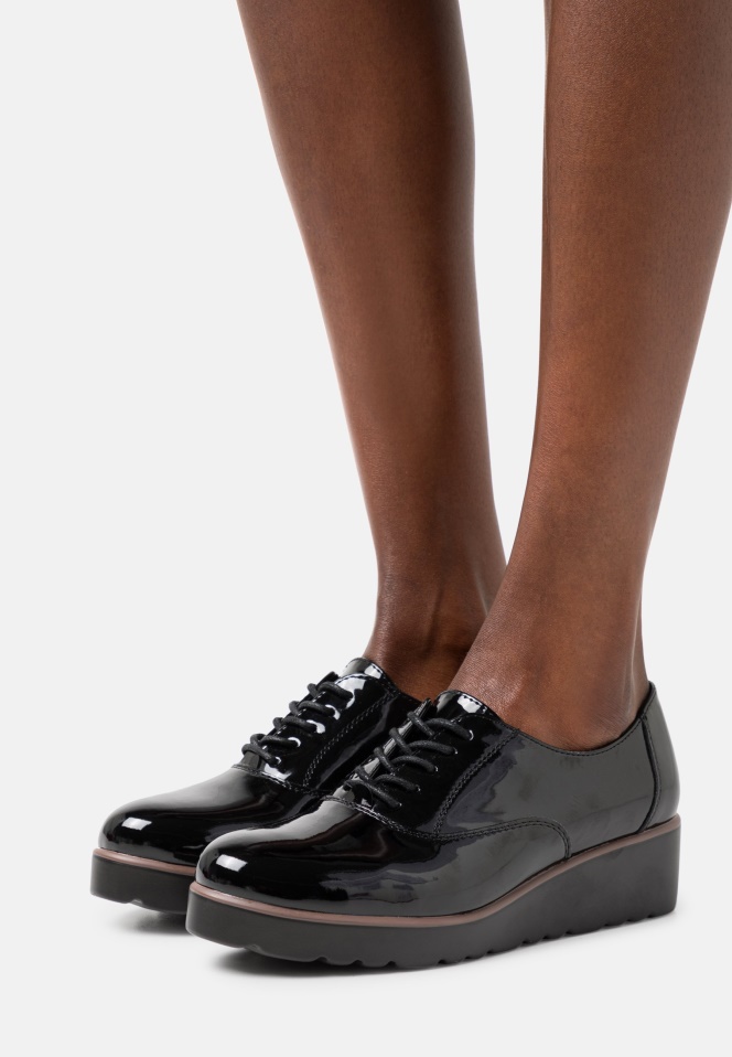 Black Gabor Platform Heels Women