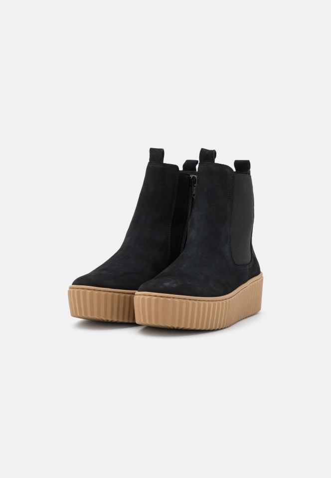 Women Platform Ankle Boots Gabor Black
