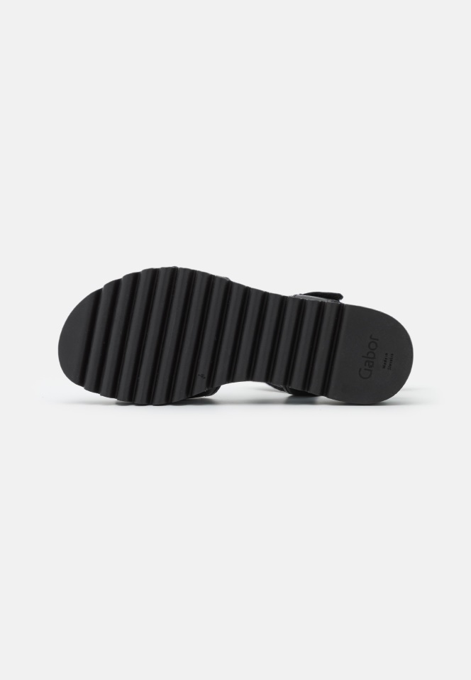 Gabor Platform Sandals Black