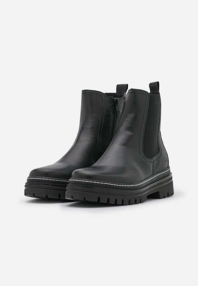 Black Gabor Platform Ankle Boots
