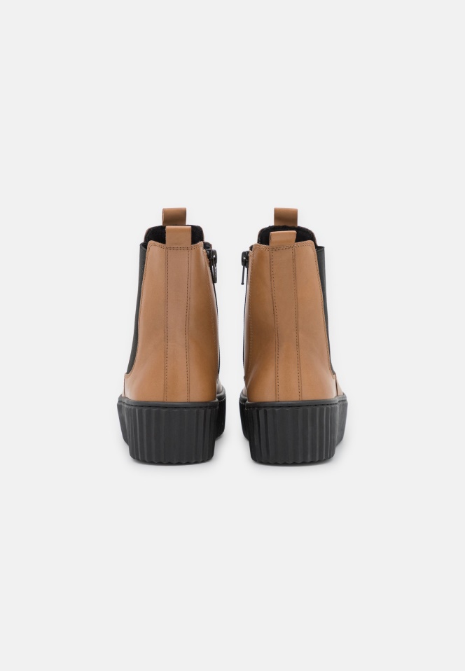 Gabor Platform Ankle Boots Camel