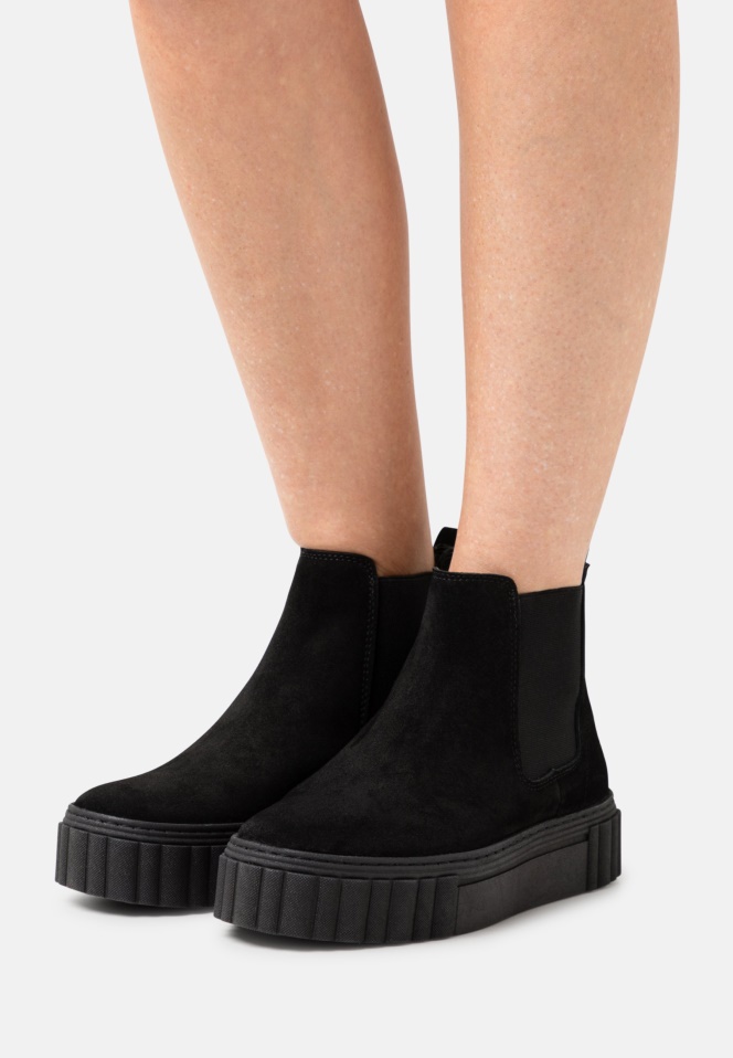 Women Platform Ankle Boots Black Gabor