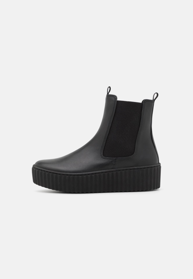 Natural Gabor Platform Ankle Boots