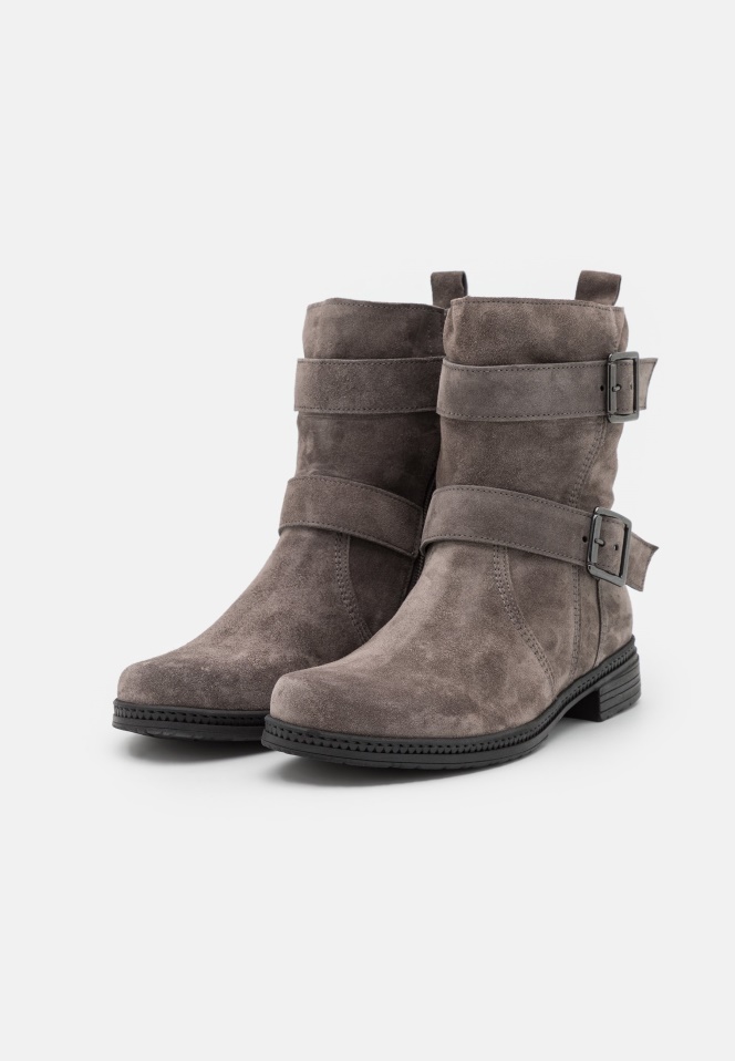 Grey Gabor Cowboy/Biker Ankle Boot