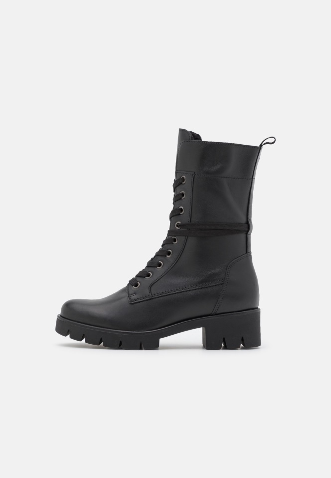 Gabor Lace-Up Ankle Boots Cognac