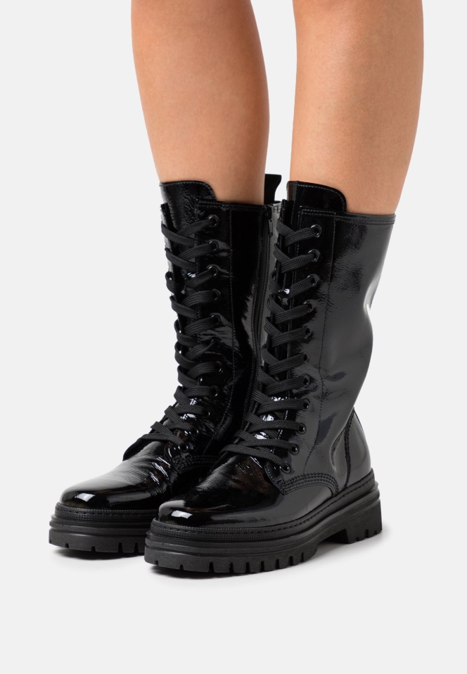 Gabor Lace-Up Ankle Boots Cognac