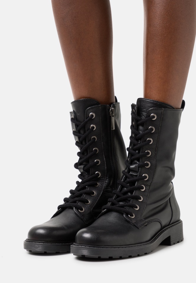 Gabor Lace-Up Ankle Boots Cognac