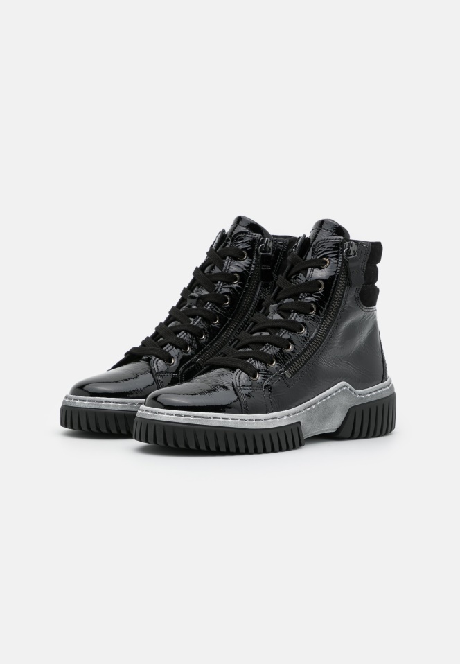 Gabor Platform Ankle Boots Black