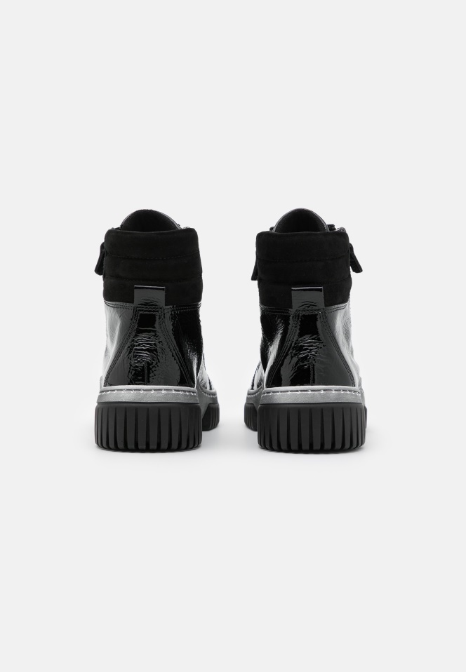 Gabor Platform Ankle Boots Black