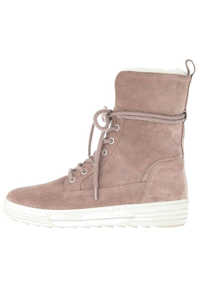 Lace-Up Ankle Boots Gabor Dark Rose