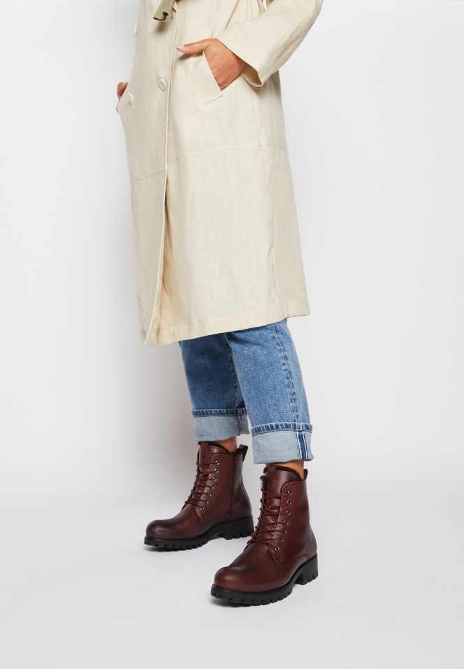 Lace-Up Ankle Boots Gabor Dark Rose