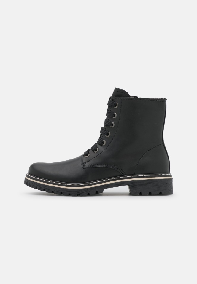 Gabor Lace-Up Ankle Boots Black