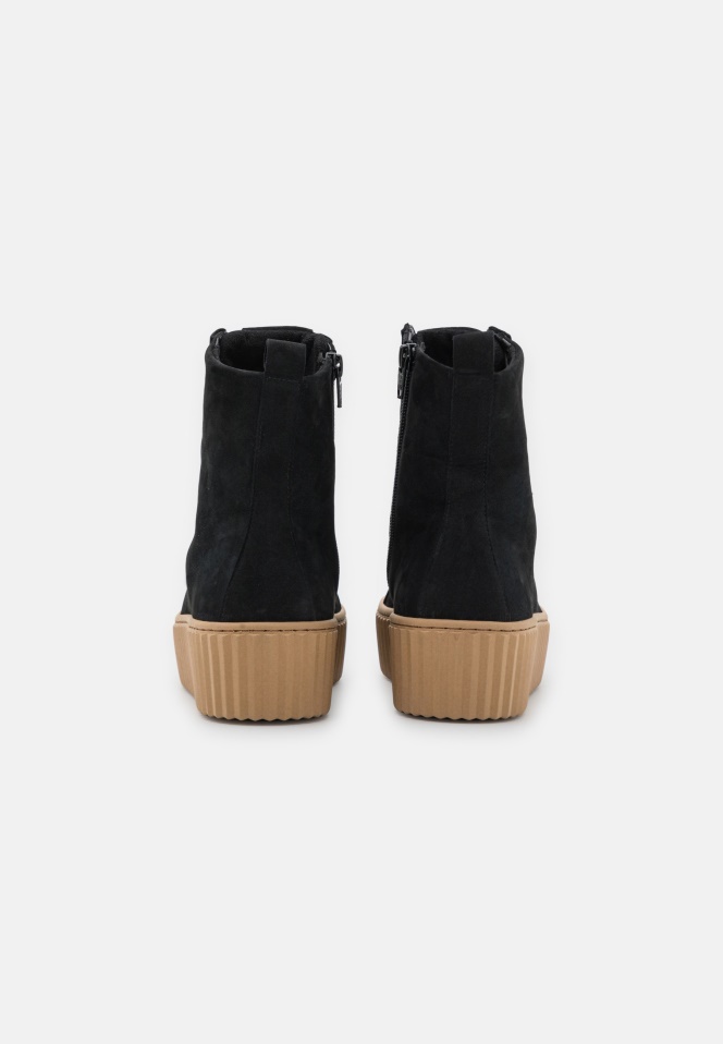 Gabor Black Platform Ankle Boots
