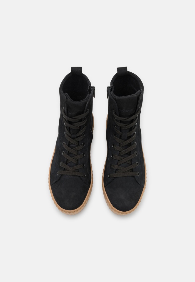 Gabor Black Platform Ankle Boots