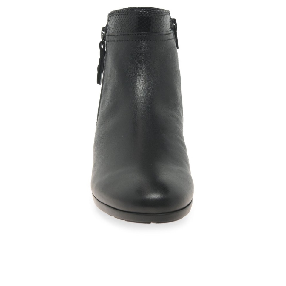 Black/Cobra Gabor Briano Ladies Ankle Boots