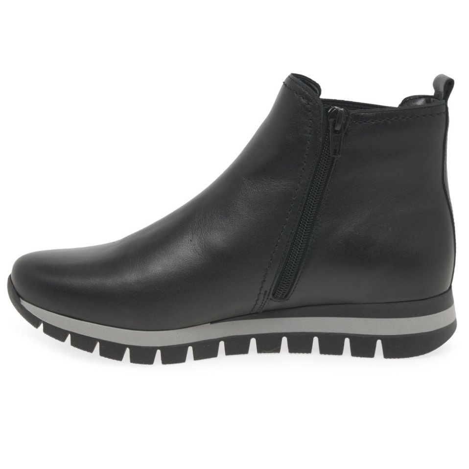 Black Gabor Teller Womens Ankle Boots