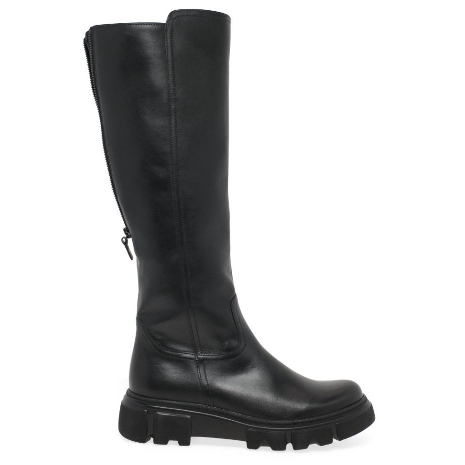 Black Juan Womens Long Boots Gabor