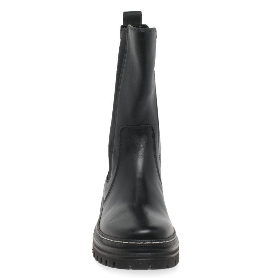 Black/White Stitch Gabor Gaby Womens Calf Length Boots