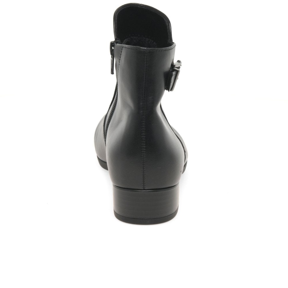 Gabor Black Bolan Women Ankle Boots