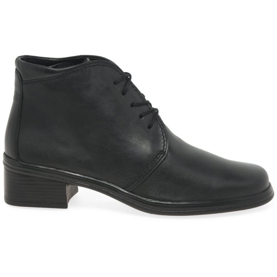 Gabor Black Elaine Womens Ankle Boots