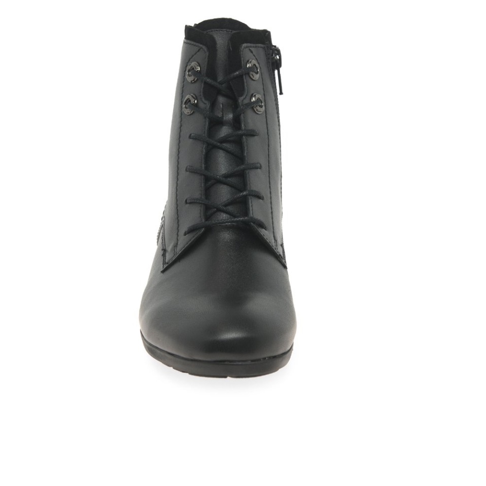 Gabor Boat Womens Ankle Boots Black