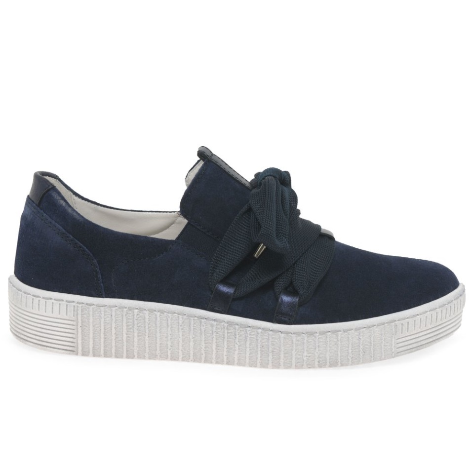 Gabor Marine Suede Waltz Womens Casual Trainers