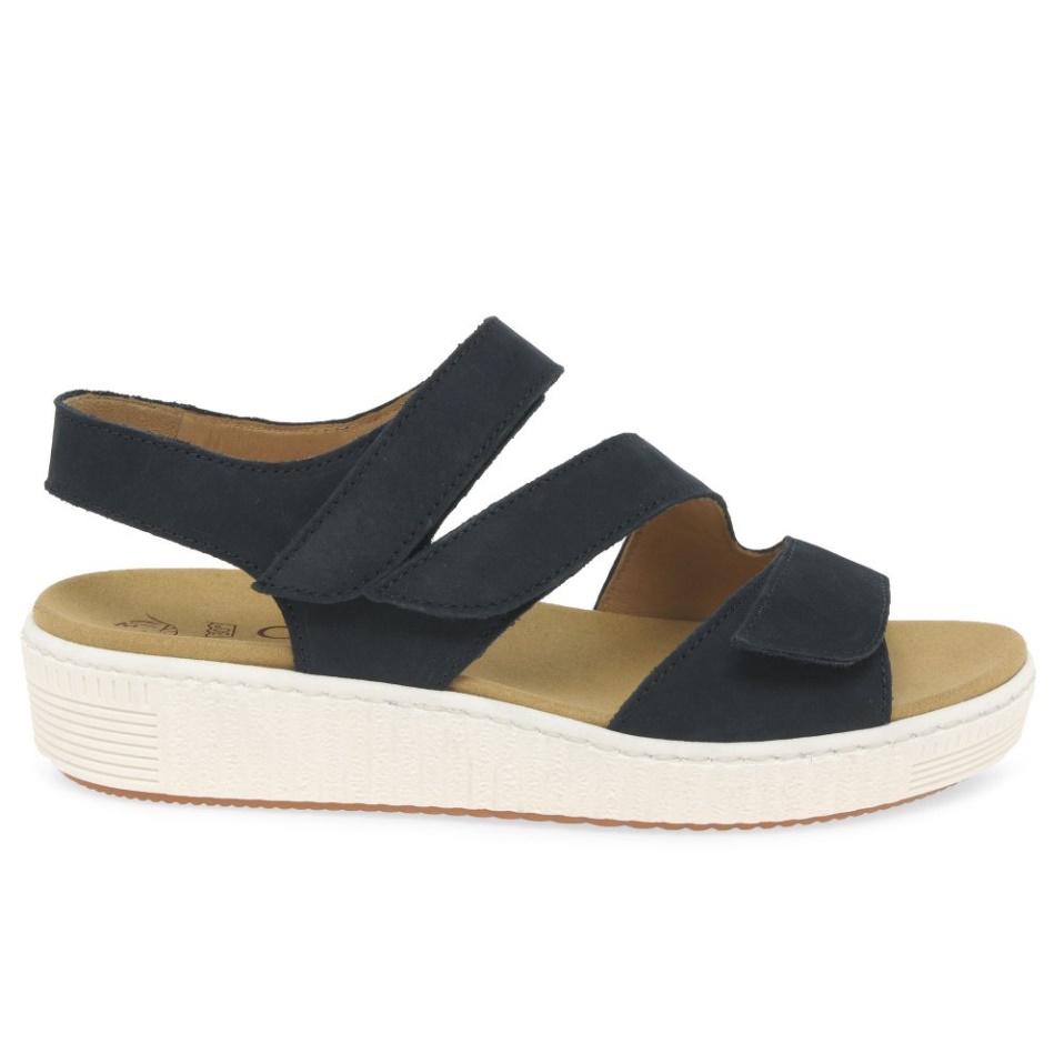 Gabor Nightblue Nubuck Marigold Ladies Sandals