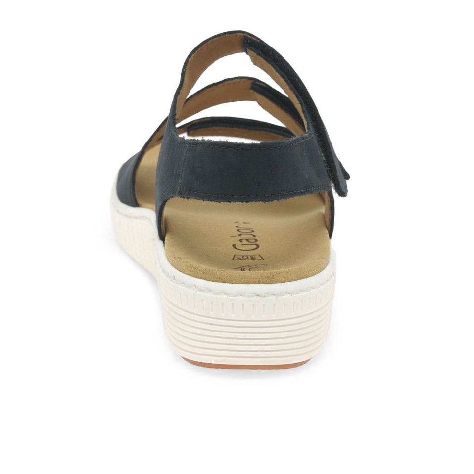 Gabor Nightblue Nubuck Marigold Ladies Sandals