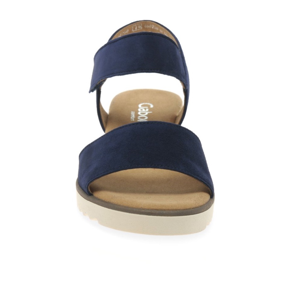 Gabor Raynor Ladies Sandals Dark Blue Suede