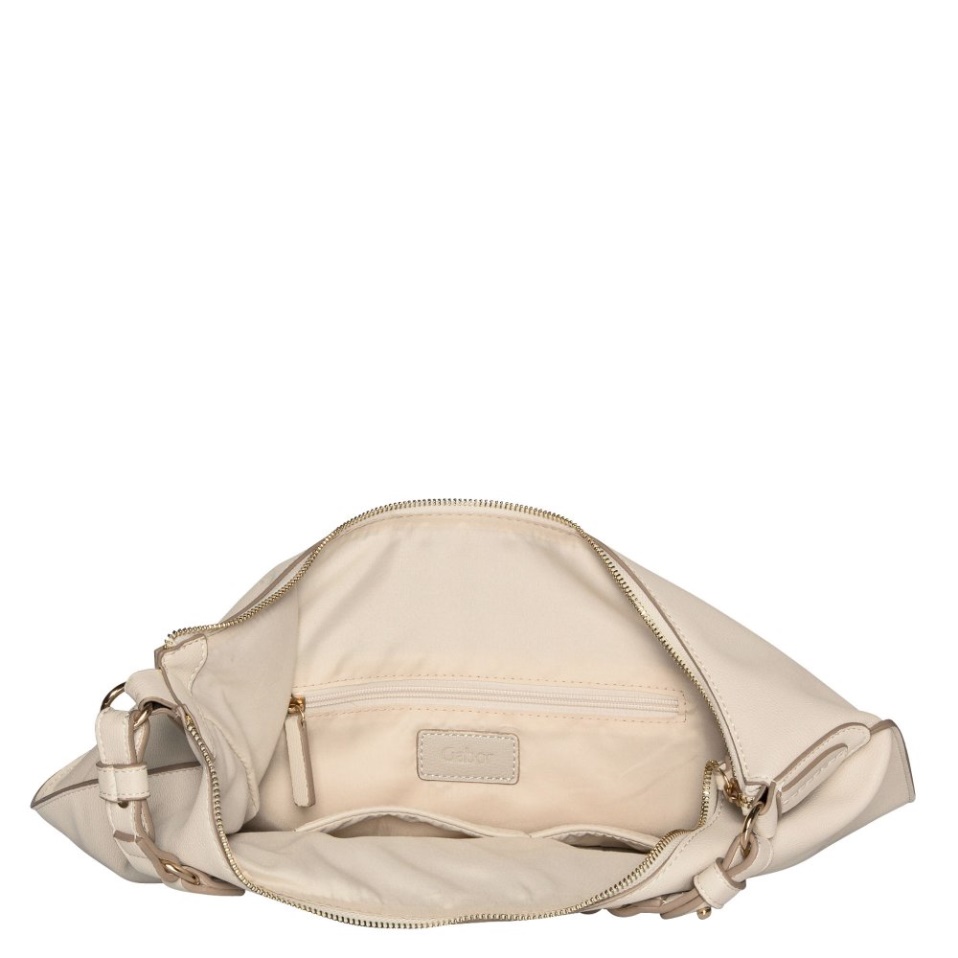 Gabor Sina Womens Hobo Bag Off White