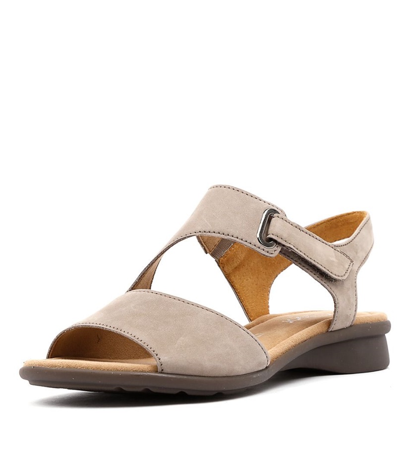 Suraya Visone ヌバック レザー サンダル ガボール