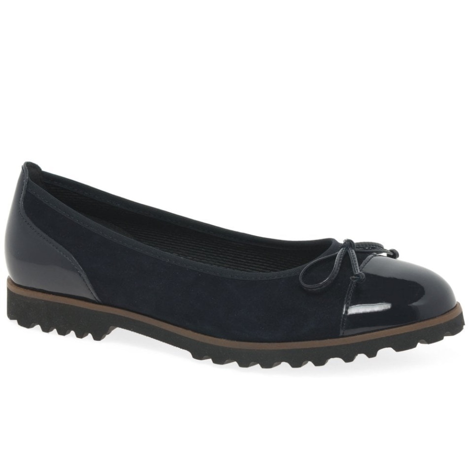 Temptation Womens Casual Shoes Atlantic Suede/Patent Gabor