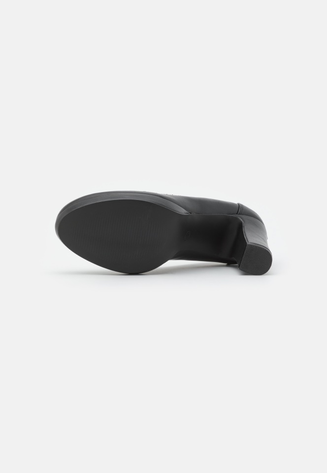 Black Gabor Platform Heels
