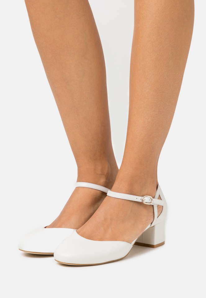 White Gabor Classic Heels