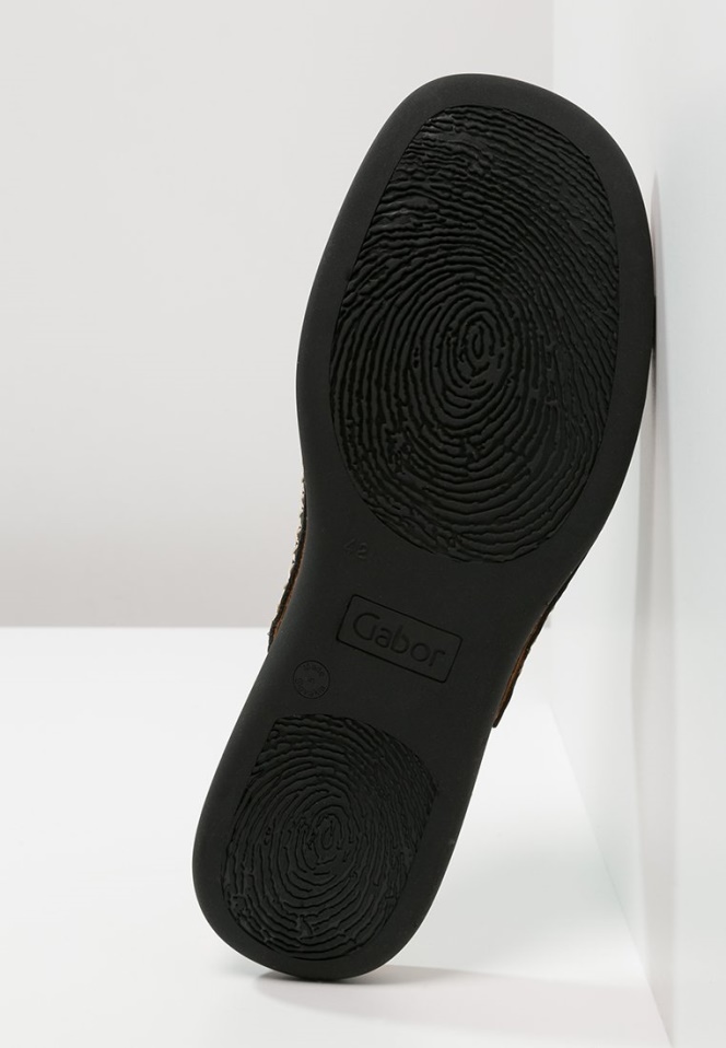 Black Gabor Mules