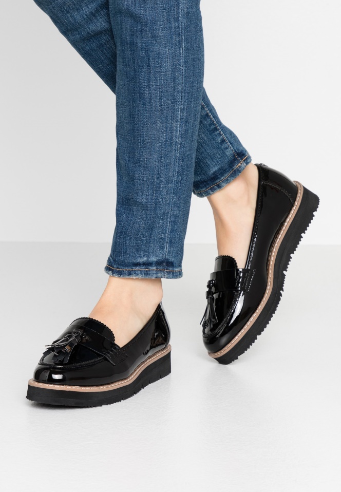 Black Gabor Leather - Classic Heels